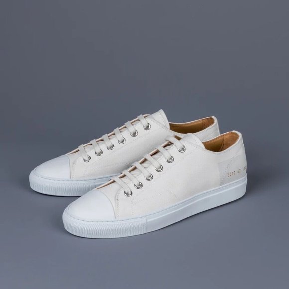 COMMON PROJECTS Tournament Low Canvas Sneakers White